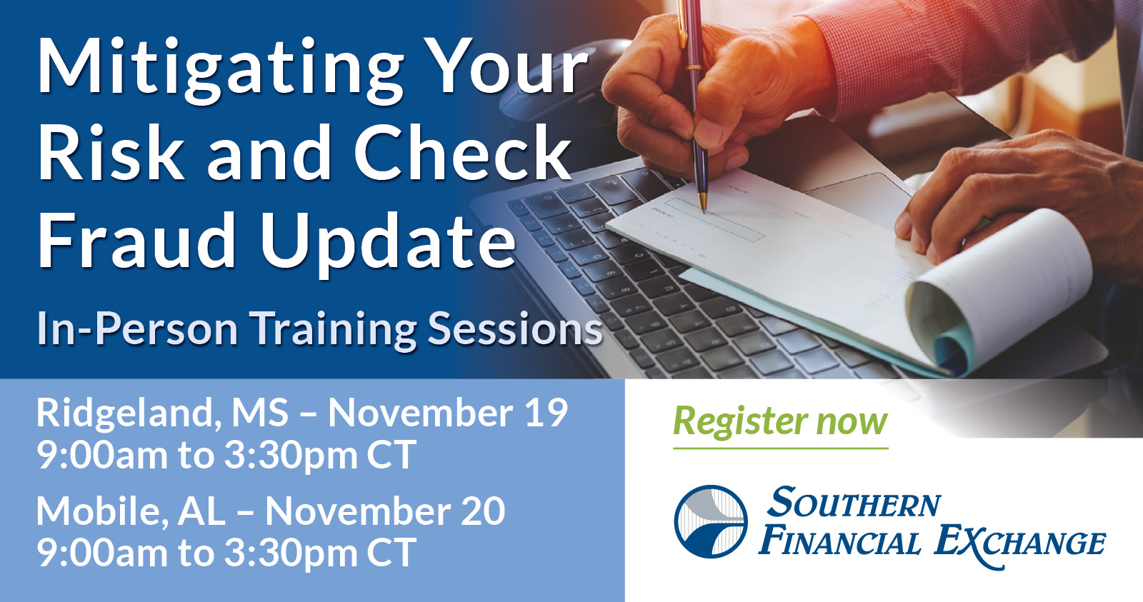 In-Person Check Fraud Workshops